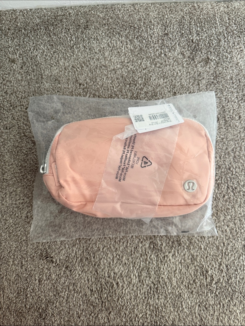 lululemon athletica Blush Pink Zip Cosmetic Pouch